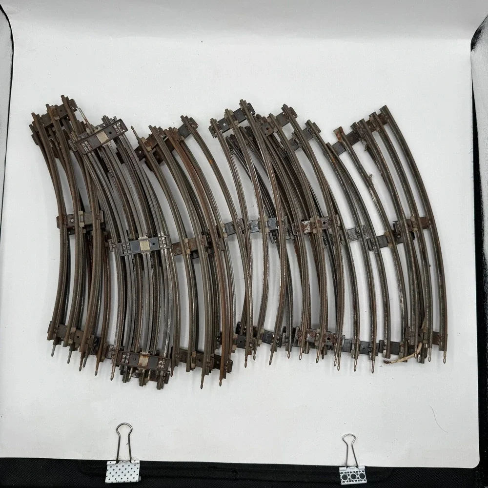 Lionel Train Track Lot 51 O Gauge Vintage Silver Straight Curved 1020 Crossing